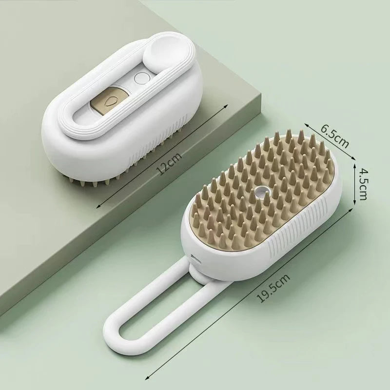 Cat Steam Brush Steamy Dog Brush 3 in 1 Electric Spray Cat Hair Brushes for Massage Pet Grooming Comb Hair Removal Combs