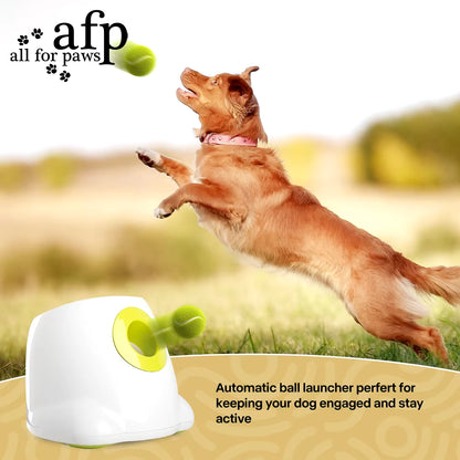 All for Paws Automatic Thrower Ball Launcher for Dogs Interactive Toys Automatic Indoor Game Electric Dog Toy with Tennis Balls